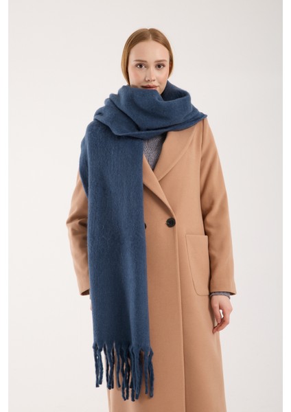 Unisex Puffy Düz Renk Şal Atkı modelleri