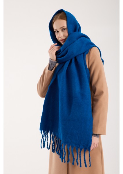 Unisex Puffy Düz Renk Şal Atkı modelleri