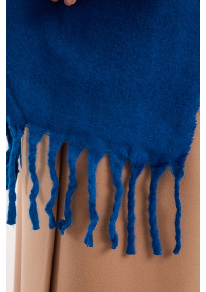 Unisex Puffy Düz Renk Şal Atkı