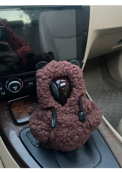 Vites Hoodie-Araç Vites Poları-Peluş Vites Poları-Koyu Kahve- Araç Vites Kıyafeti Uyumlu