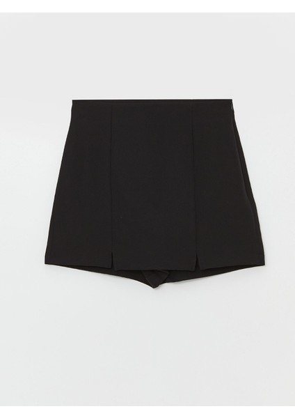 Yeni Sezon Kadın Beli Fermuarlı Düz Şortlu Etek indirimleri