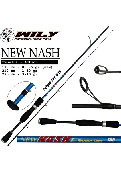 New Nash 195 cm Lrf Kamışı 0.5-5 gr