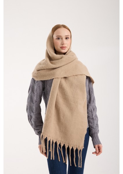 Unisex Puffy Düz Renk Şal Atkı indirimleri