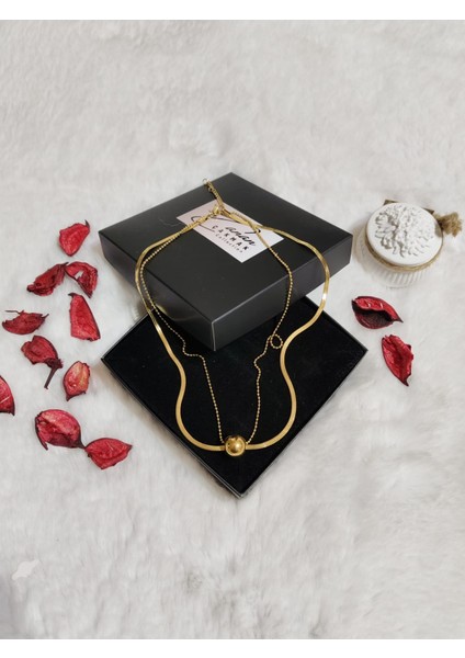 Çelik Ikili Dorikalı Italyan Kolye fiyatları