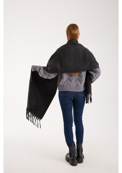 Unisex Puffy Düz Renk Şal Atkı modelleri