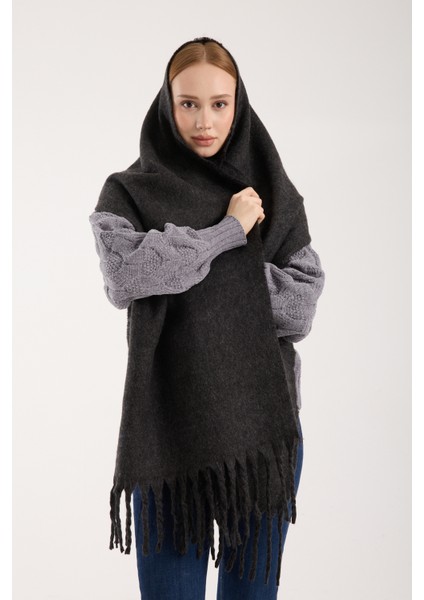 Unisex Puffy Düz Renk Şal Atkı fırsatları