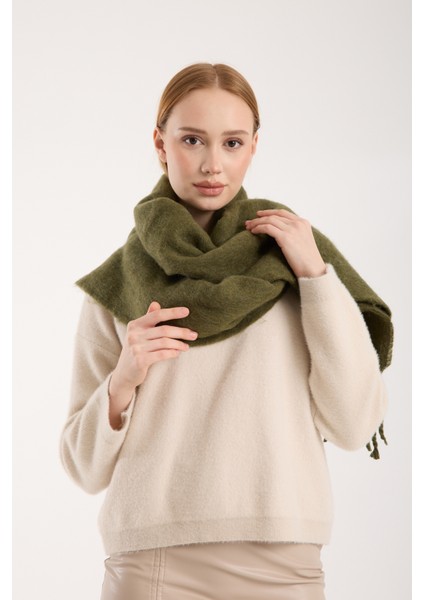 Unisex Puffy Düz Renk Şal Atkı indirimleri