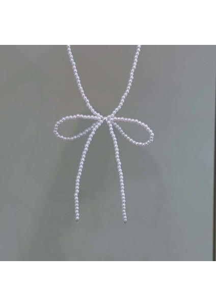 Siyah & Beyaz Inci 2 Adet Fiyonk Kolye fırsatları