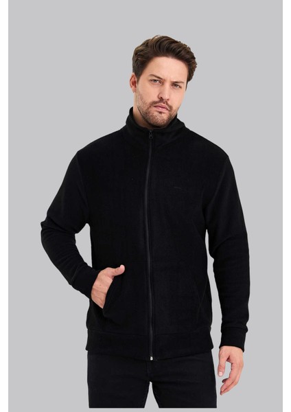 5015 Erkek Siyah Polar Hırka
