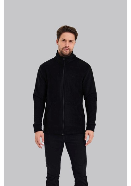 5015 Erkek Siyah Polar Hırka modelleri