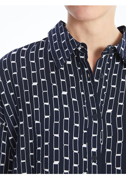 Yeni Sezon Desenli Oversize Kadın Gömlek Tunik modelleri