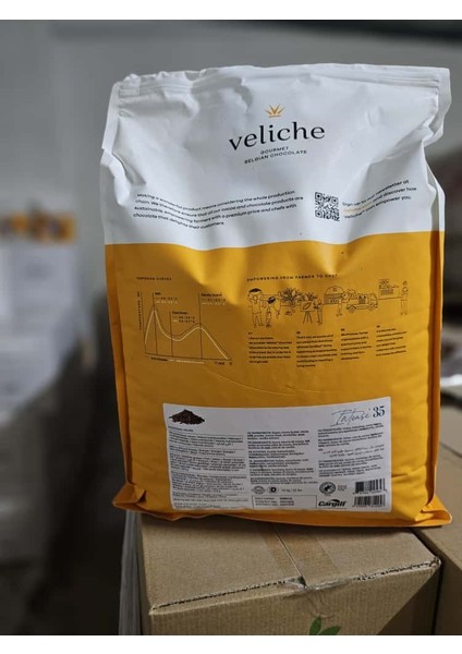 Veliche Belçika Sütlü Pul Çikolata %35 *10KG fiyatları