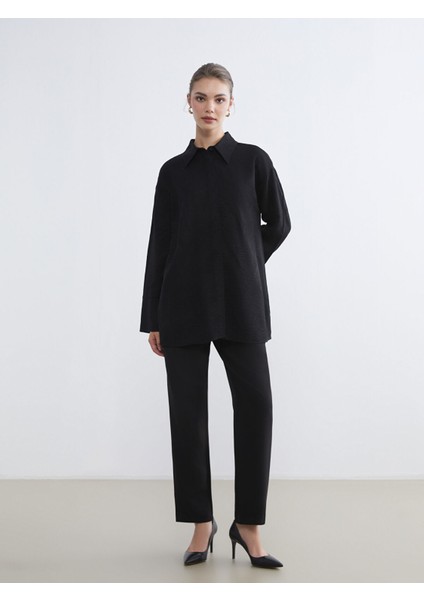 Yeni Sezon Kendinden Desenli Kadın Gömlek Tunik fiyatları