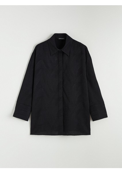 Yeni Sezon Kendinden Desenli Kadın Gömlek Tunik indirimleri