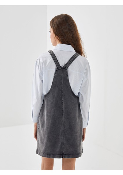 Yeni Sezon Kare Yaka Kadın Jean Salopet fırsatları