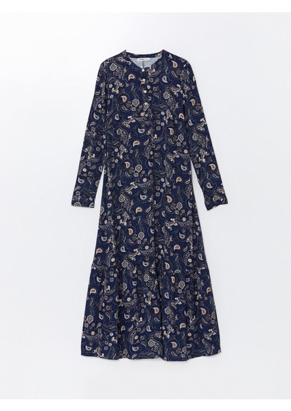 Yeni Sezon Bisiklet Yaka Desenli Elbise indirimleri