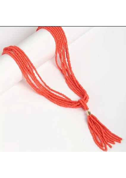 Boncuk Çoklu Tasarım Kolye