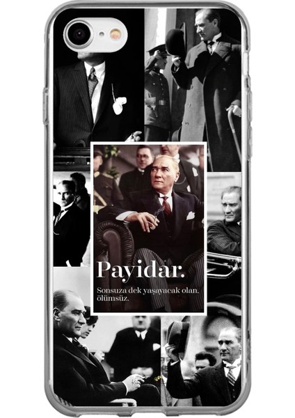 iPhone 6 - 6s Uyumlu Atatürk Payidar Baskılı Silikon Kılıf