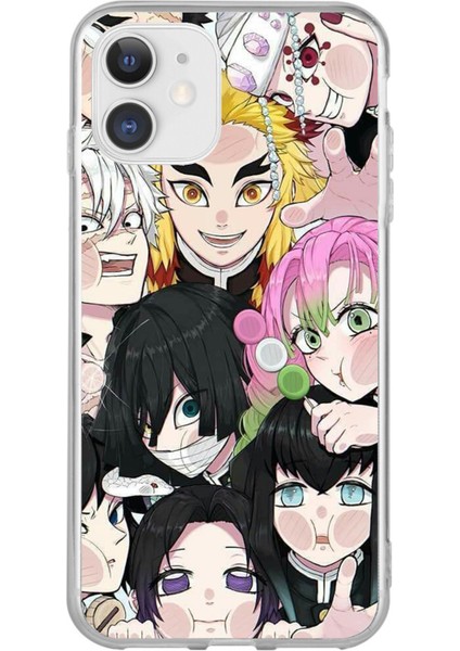 iPhone 11 Uyumlu Demon Slayer Manga Baskılı Silikon Kılıf