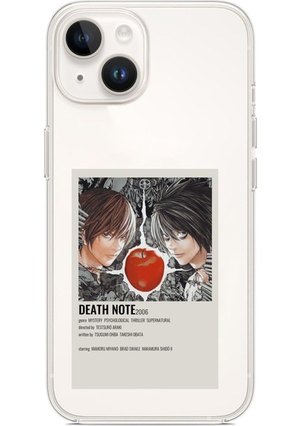iPhone 13 - 14 Uyumlu Death Note Poster Tasarımlı Baskılı Silikon Kılıf