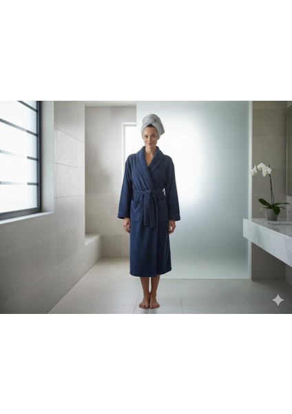 Bukle Bornoz, Şal Yaka Bornoz ,pamuklu Kadın / Erkek Unisex Bornoz