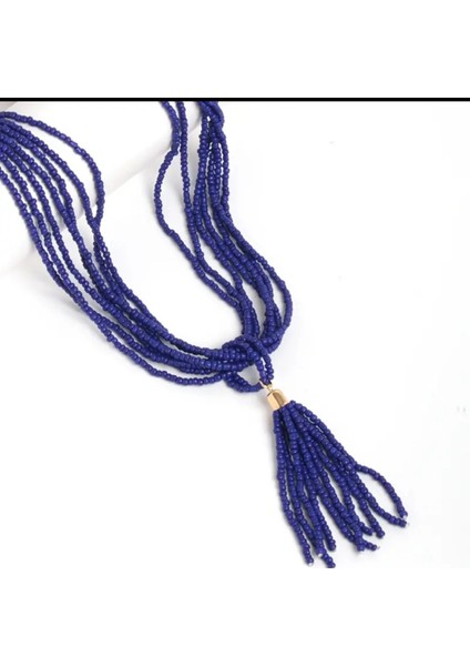 Boncuk Çoklu Tasarım Kolye