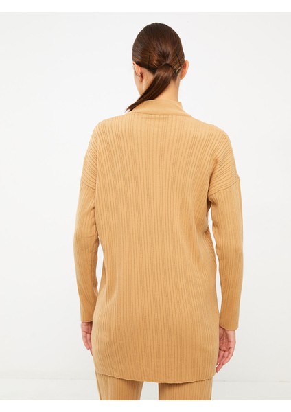 Yeni Sezon Yarım Balıkçı Yaka Çizgili Uzun Kollu Kadın Triko Tunik fırsatları