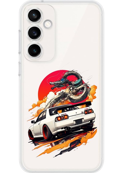 Samsung Galaxy S23 Fe Uyumlu Gtr Güneş Ejderha Tasarımlı Baskılı Silikon Kılıf