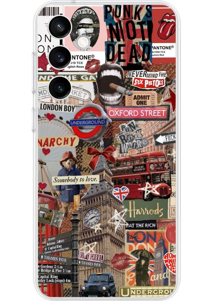 Samsung Galaxy S23 Fe Uyumlu Londra Baskılı Silikon Kılıf