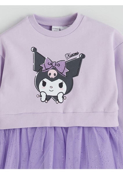Yeni Sezon Bisiklet Yaka Kuromi Baskılı Kız Çocuk Elbise fırsatları