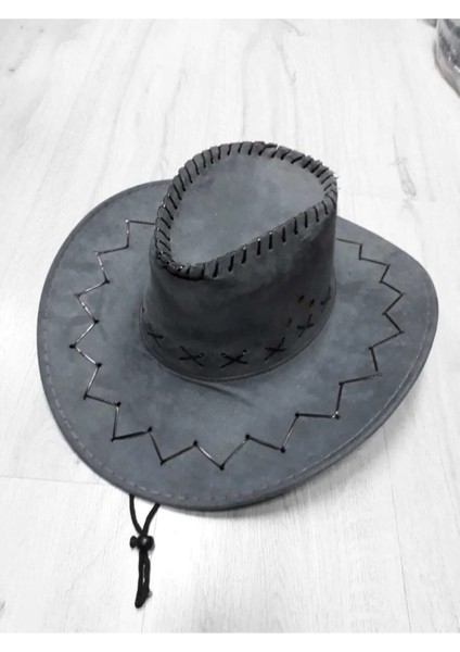 Süet Kovboy Şapka Foter Fotr