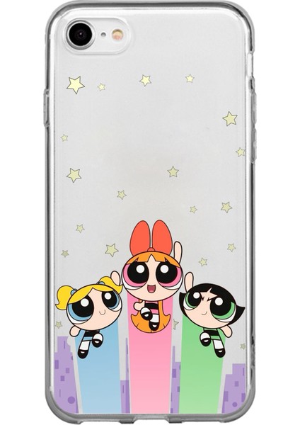 iPhone 6 - 6s Uyumlu Powerpuff Girls Tasarımlı Baskılı Silikon Kılıf