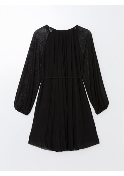 Yeni Sezon Bisiklet Yaka Kadın Şifon Elbise indirimleri