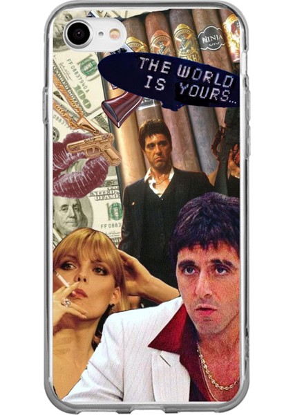 iPhone 6 - 6s Uyumlu The Worlds Is Yours Tasarımlı Baskılı Silikon Kılıf
