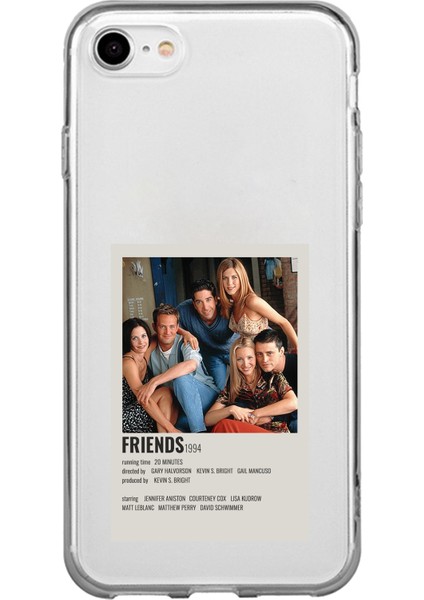 iPhone 6 - 6s Uyumlu Friends Mini Poster Tasarımlı Baskılı Silikon Kılıf