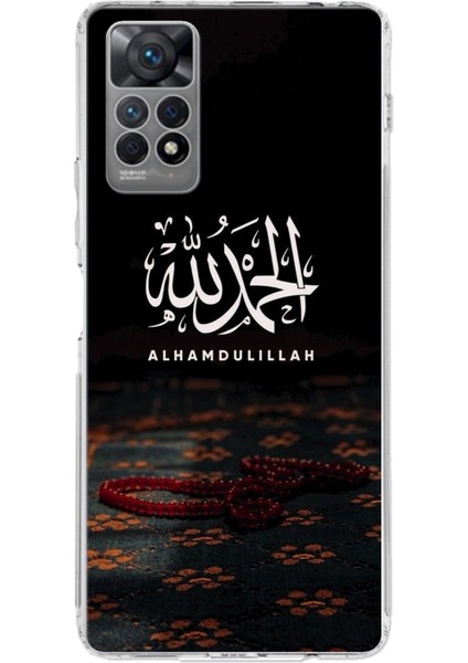Redmi Note 12 Pro 4g Uyumlu Elhamdülillah Tesbih Baskılı Silikon Kılıf