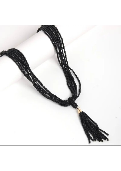 Boncuk Çoklu Tasarım Kolye