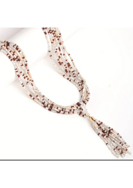 Boncuk Çoklu Tasarım Kolye