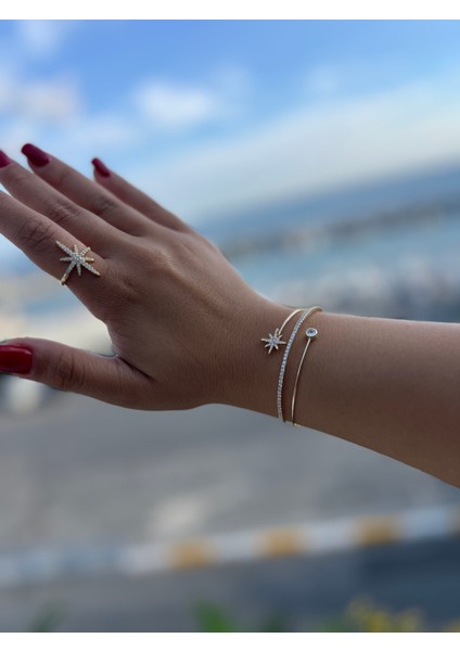 Çelik Gold Lodestar Bilezik