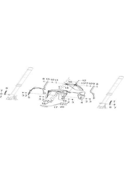 502-C Ön Çamurluk Arka Kısım