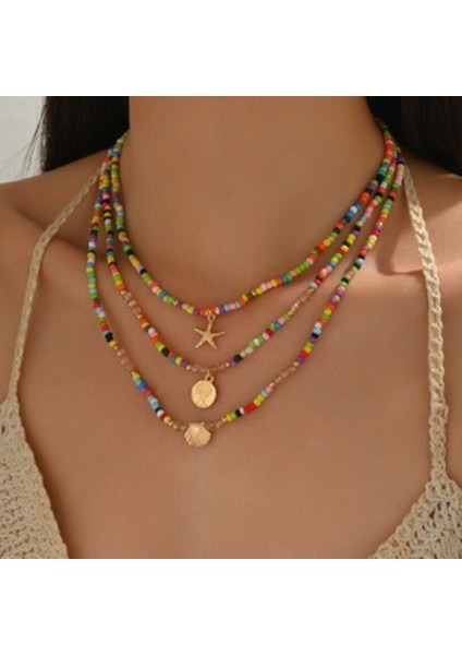 Renkli 3'lü Kolye modelleri