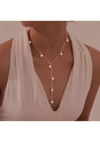 Cam Inci Dekolte Kolye