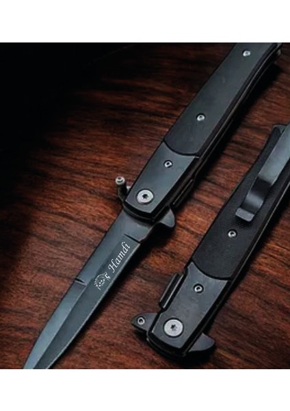 Kişiye Özel Isimli Columbia Aslan Baskılı Çakı FST-5003-22 cm Paslanmaz Çelik Kamp Çakı