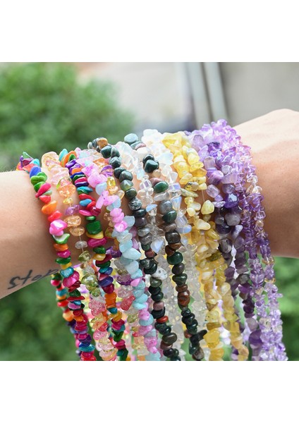 Karışık Düzensiz Doğal Taş Kolye Renk Seçeneği Var fırsatları