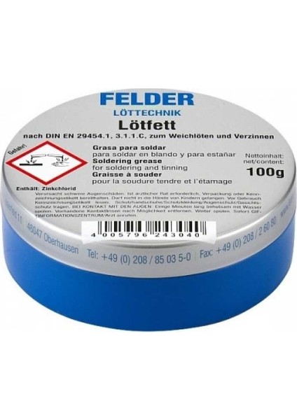 Lötfett 100GR Lehim Pastası Elektrik ve Elektronik Devre Için Lehim Pastası