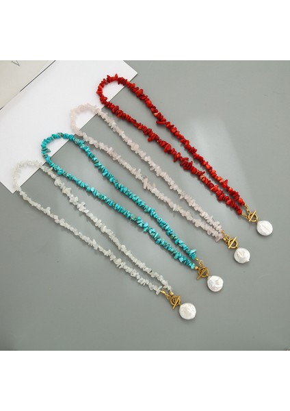 Turkuaz Firuze Doğal Taş Kolye Renk Seçeneği Var modelleri