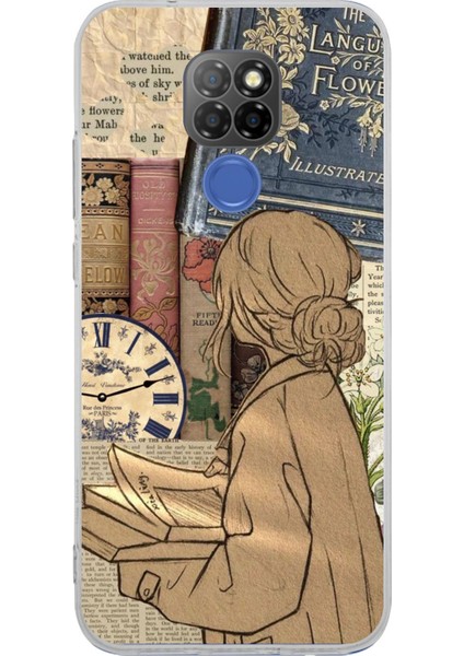 General Mobile Gm 20 Uyumlu Retro Gazete Kadın Tasarımlı Baskılı Silikon Kılıf