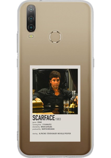 General Mobile Gm 10 Uyumlu Scarface Mini Poster Tasarımlı Baskılı Silikon Kılıf
