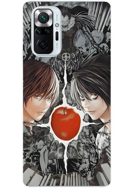 Redmi Note 10 Pro Uyumlu Death Note Kapak Tasarımlı Baskılı Silikon Kılıf