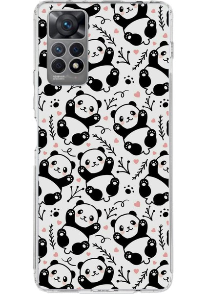 Redmi Note 12 Pro 4g Uyumlu Minik Pandalar Baskılı Silikon Kılıf